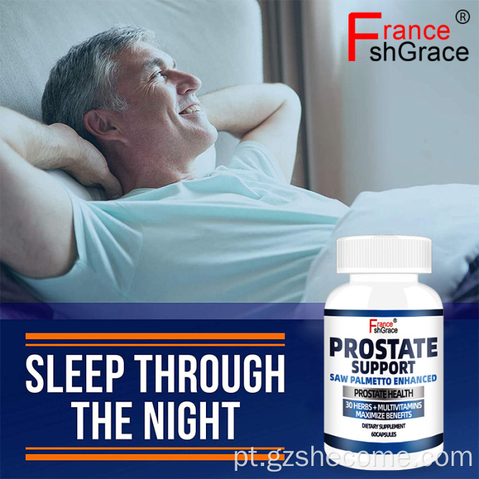 Cápsulas de saúde da próstata de Palmetto Men Suporte a próstata